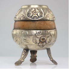 recipient calabasa pentru yerba mate. cca 1920 Argentina      recipient calabasa pentru yerba mate. cca 1920 Argentina